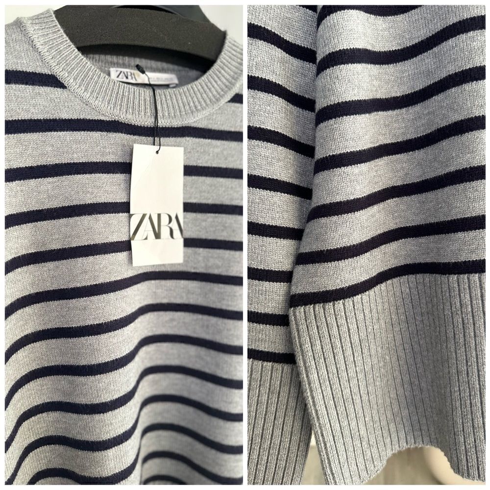 Zara Striped Knit Sweater New - Picture 2 of 11
